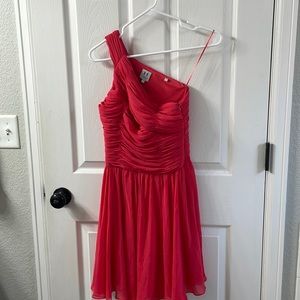 Halston One Shoulder Dress